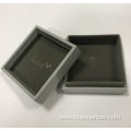 High Quality Glossy Gray Wooden Gift Ring Box